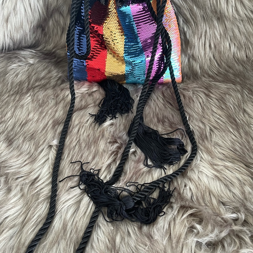 Trouve Sequin Drawstring Bag - image 4